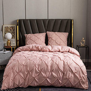 Постільна білизна Євро розміру "Luxury Collection" рожеве