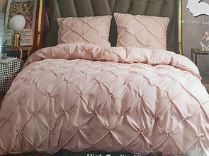 Постільна білизна Євро розміру "Luxury Collection" рожеве забарвлення