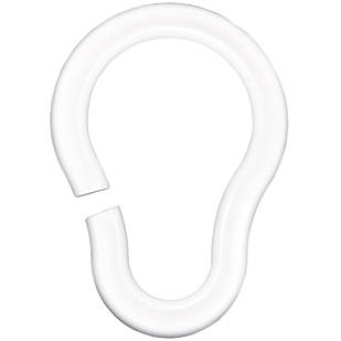 Кільця для штори на ванну Пан Білан 12 шт. пластикові 68110