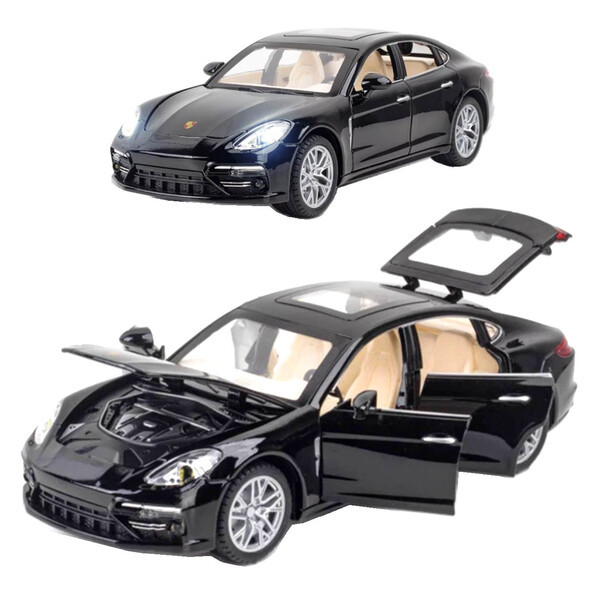 Машинка Porsche Panamera іграшка моделька металева колекційна 19 см Чорний (59232)