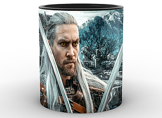 Кружка GeekLand The Witcher Відьмак постер TW.02.025 чорна