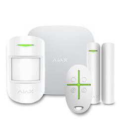 Комплект бездротової сигналізації Ajax StarterKit 2 white (Hub 2/MotionProtect/DoorProtect/SpaceControl)