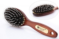 Деревянная массажная щетка расческа для волос 7695CLG Salon Professional
