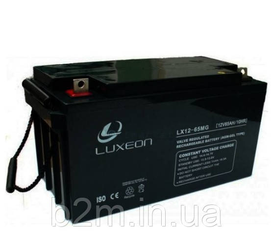 Аккумуляторная батарея 12V 65,0 Ah AGM Luxeon LX12-65MG - фото 1 - id-p1503922281