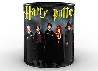 Кружка GeekLand Harry Potter Гаррі Поттер учні Гоґвортсу HP.02.012 Чорний