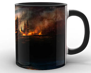 Кружка GeekLand Harry Potter Гаррі Поттер замок HP.02.009 Чорний