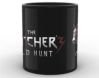 Кружка GeekLand The Witcher Відьмак лого TW.02.008 Черний.472