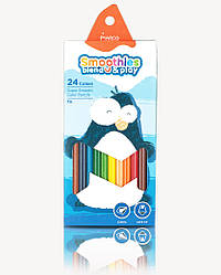Олівці Smoothies 24кольорів №2150ST-24CB "MARCO" (трикут.) 3,3мм (уп660)