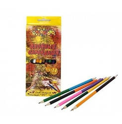 Олівці 24 кольорів №7205 "Kidis" двосторон. 12шт., карт. кор.