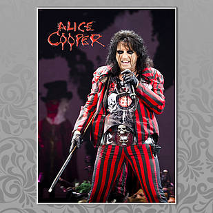 Плакат А3 Рок Alice Cooper 005