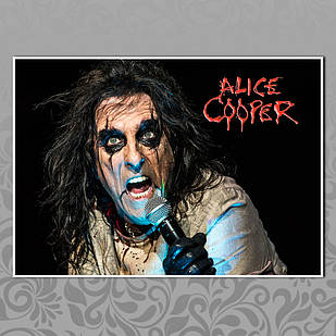 Плакат А3 Рок Alice Cooper 012