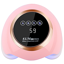 Ультрафіолетова LED-лампа SUN H9 88 Вт для сушіння гель-лаку, гелю (рожева), фото 3