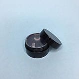 Баночка з прокладкою чорна 10 мл (тара для косметики із захисним диском), фото 2
