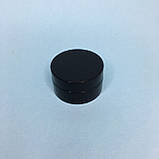 Баночка з прокладкою чорна 10 мл (тара для косметики із захисним диском), фото 4