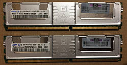 4GB 2*2GB DDR2 667MHz Samsung PC2-5300F 2Rx4 ECC FBDimm RAM Серверна оперативна пам'ять FB-DIMM