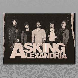 Плакат А3 Рок Asking Alexandria