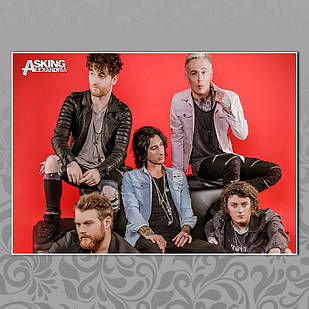 Плакат А3 Рок Asking Alexandria 007
