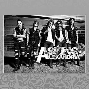 Плакат А3 Рок Asking Alexandria 008