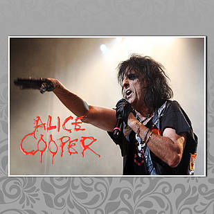 Плакат А3 Рок Alice Cooper