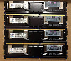 8GB 4*2GB DDR2 667MHz Nanya PC2-5300F 2Rx4 ECC FBDimm RAM Серверна оперативна пам'ять FB-DIMM