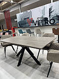 Стіл TML-636 попелястий дуб + чорний метал 180/220 від Vetro Mebel, механізм- автомат, фото 2