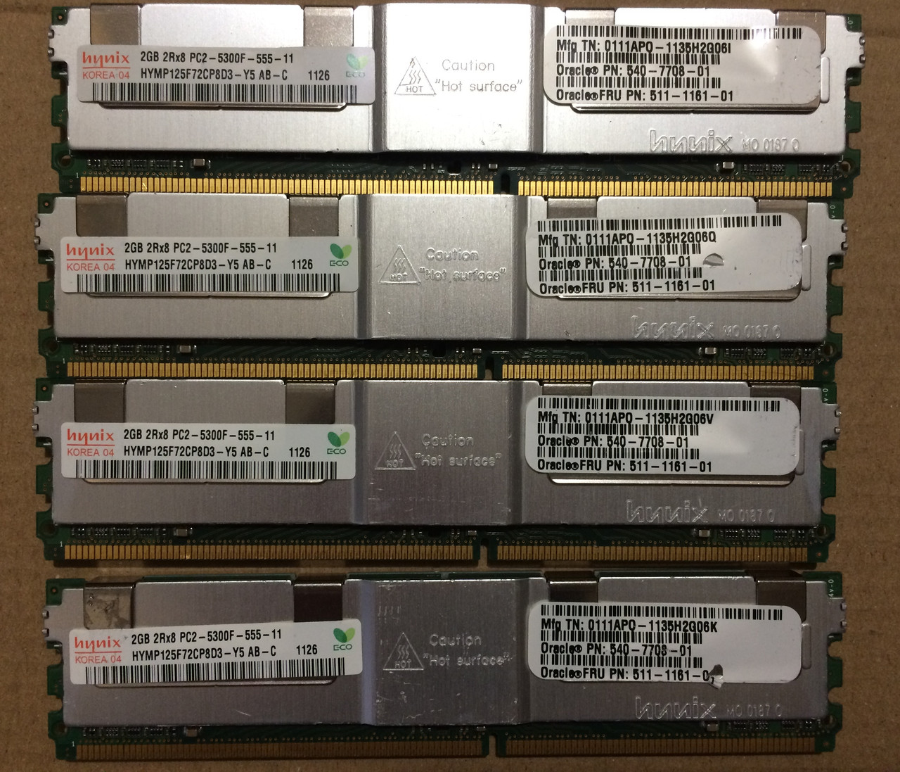8GB 4*2GB DDR2 667MHz Hynix PC2-5300F 2Rx8 ECC FBDimm RAM Серверна оперативна пам'ять FB-DIMM