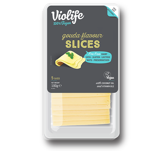 Рослинний сир Gouda слайси, VioLife, 100 г