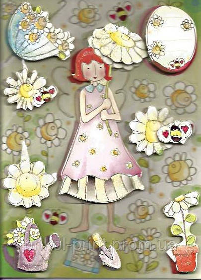 Серія-5 "Handmade" Дівчинка та квіти