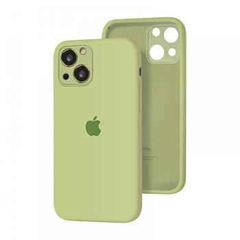 Чохол Silicone Full case Camera Protective для IPhone 14 Plus Mint (20) м'ятний