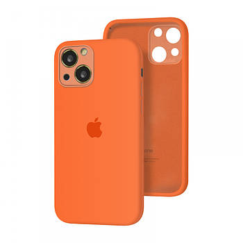 Чохол Silicone Full case Camera Protective для IPhone 14 Plus Papaya (34) жовтогарячий