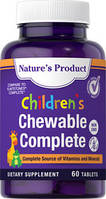 Витамины и Минералы детские Nature's Product Childrens Chewable Complete (60 tabs)