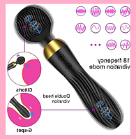 Двосторонній багатофункційний вібратор USB у формі мікрофона, інтимні іграшки для жінок