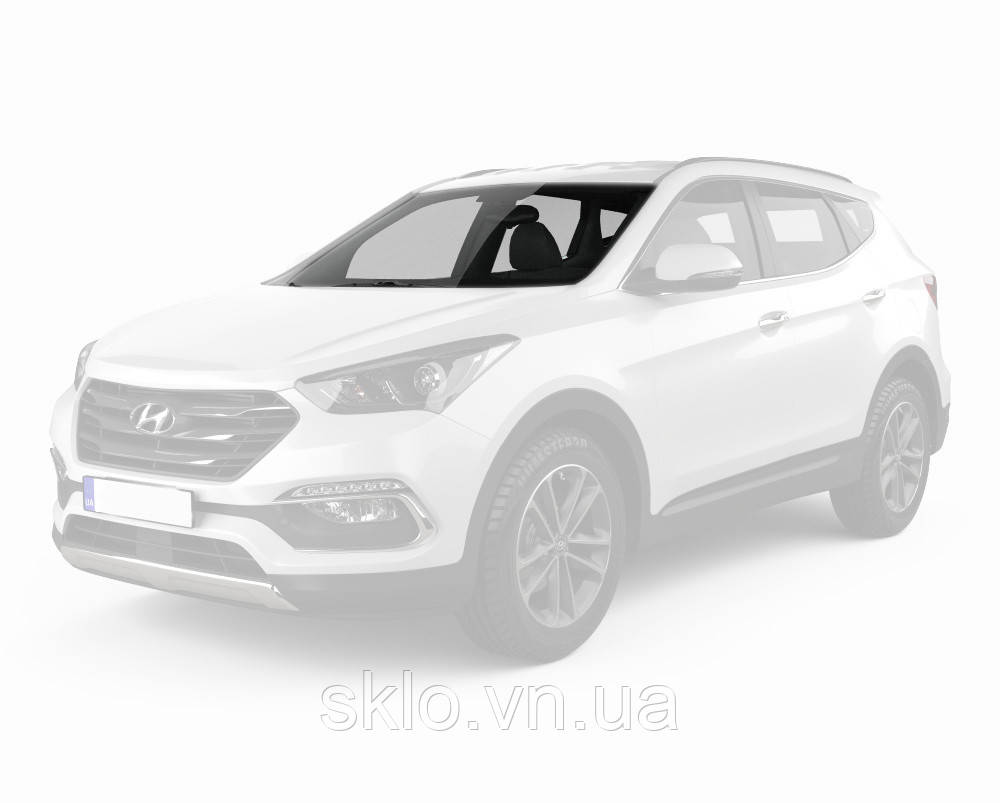 Лобове скло Hyundai Santa FE III (2013-2018) /Хюндай Санта ФЕ III з датчиком дощу обігрівом