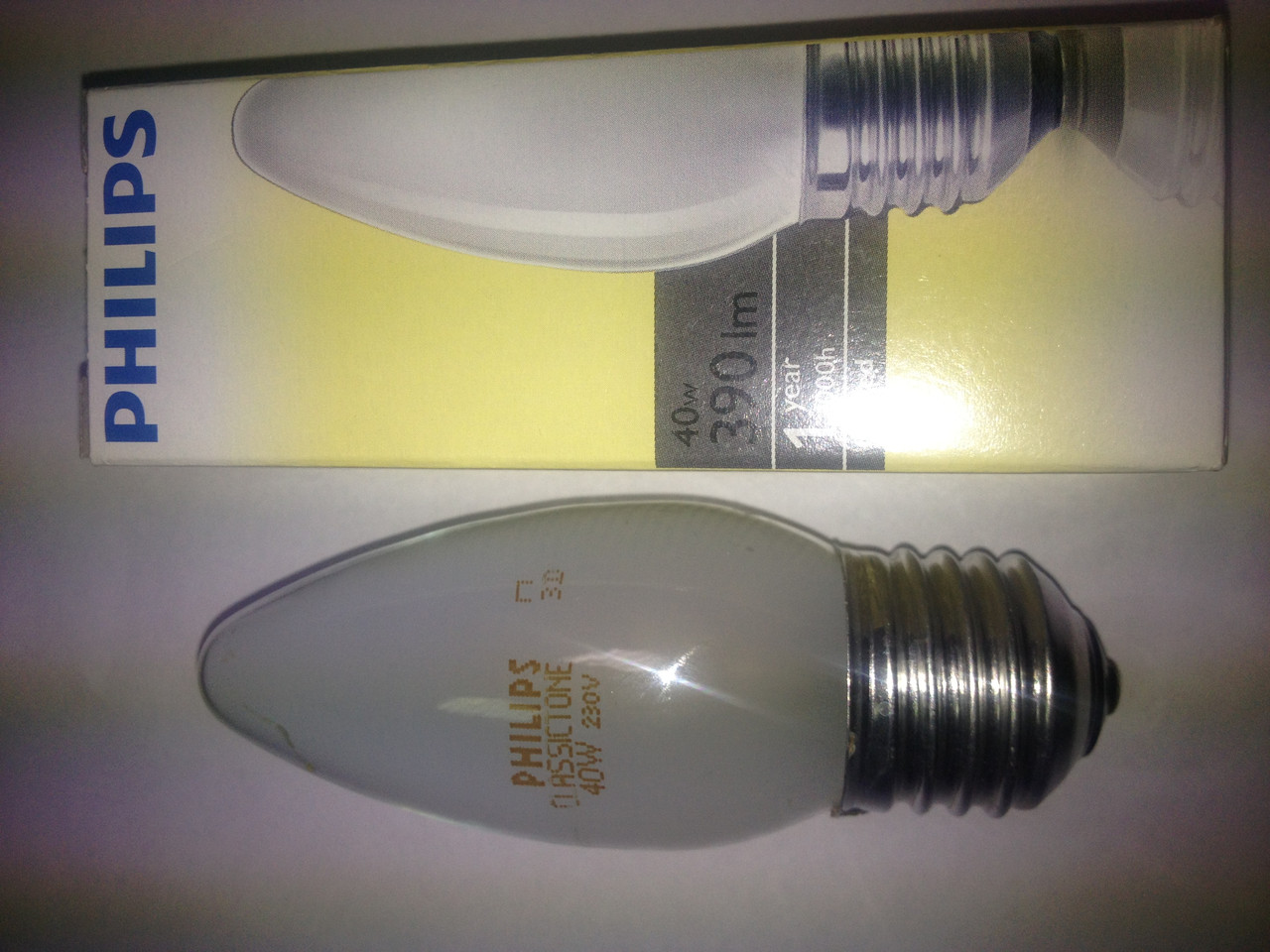 Philips Лампа-свічка Е27 230-40 Е27 матова