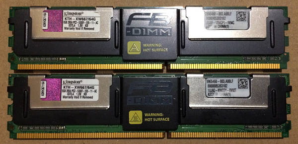 16GB 2 8GB DDR2 667MHz Kingston PC2 5300F 2Rx4 ECC FBDimm RAM FB DIMM CPUi7 1503997381