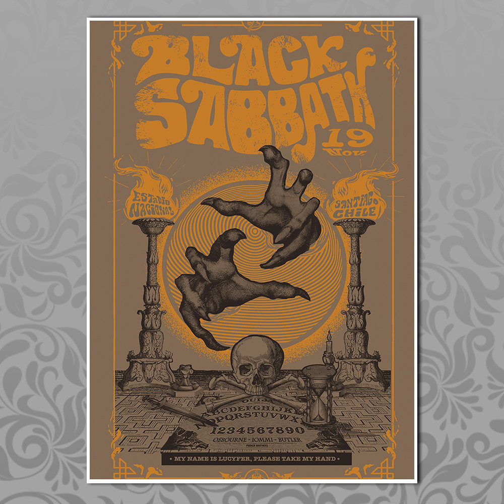 Плакат А3 Рок Black Sabbath 013