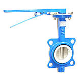 Засувка Батерфляй диск - нж, ущільнення - PTFE Ду250 Ру16 RBV-16-60(РР) (P203), фото 4