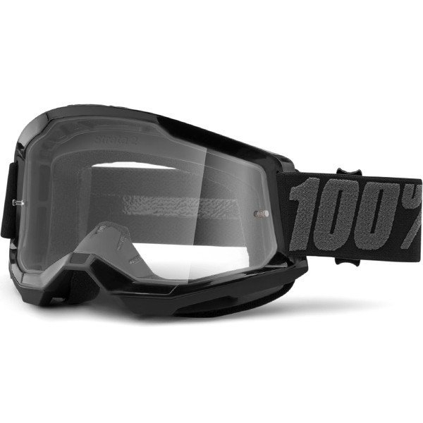 Кроссовые мотоочки 100% STRATA 2 Goggle Black - Clear Lens