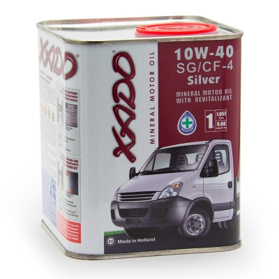 Мінеральна олива 10W-40 SG/CF-4 Silver XADO Atomic Oil