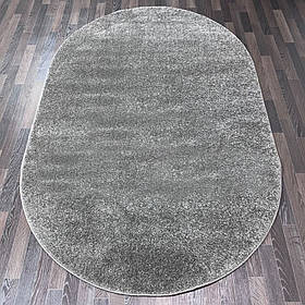 Килим шеггі ворсистий сірий SHAGGY BRAVO GREY овальний