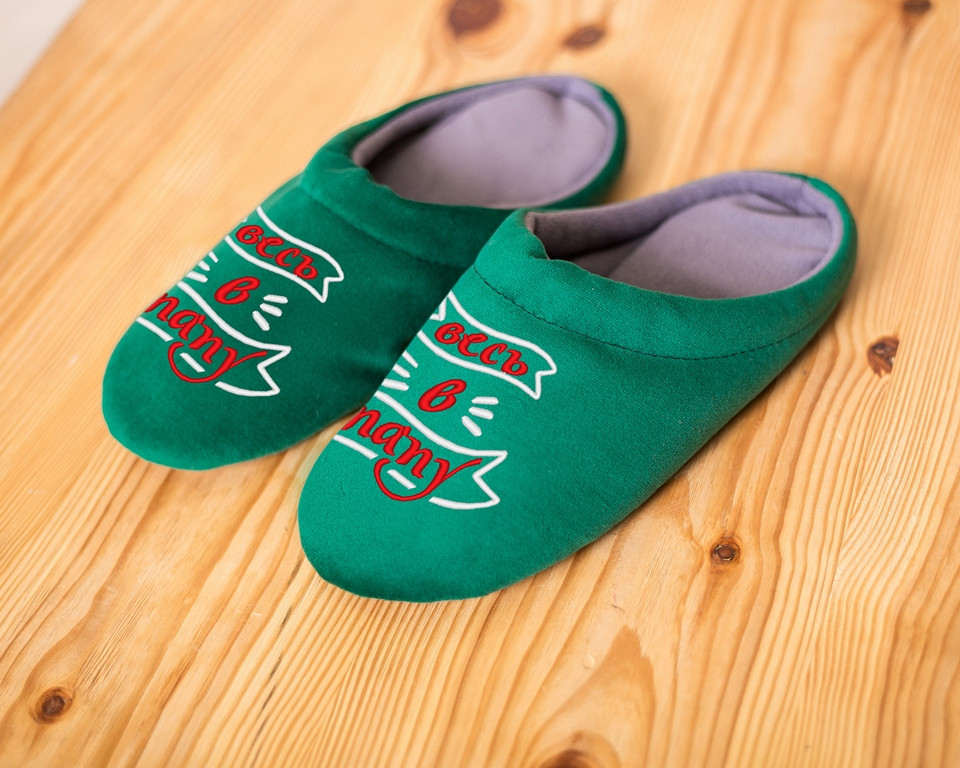 Хатні капці-шльопарки "Весь у тата" багіра, фото 1