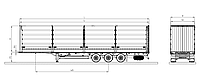 Стандартный шторный полуприцеп Kaessbohrer K.SNX X /125 - 12 / 27