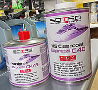 Лак Sotro HS Acryl Clearcoat Express C40 1л + отвердитель