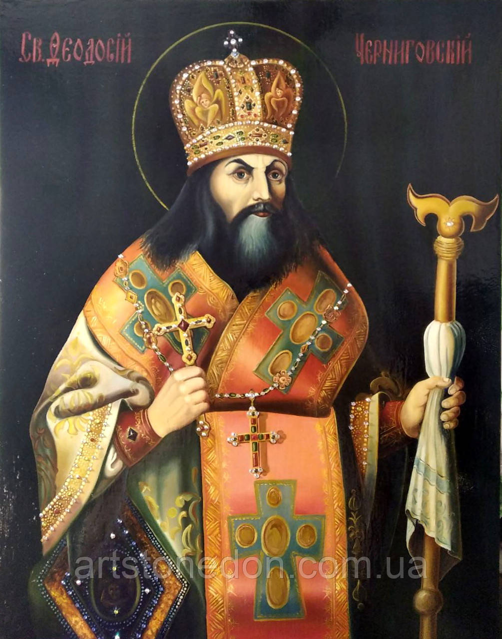 Ікона писана Святитель Феодосій, архієпископ Черніговський