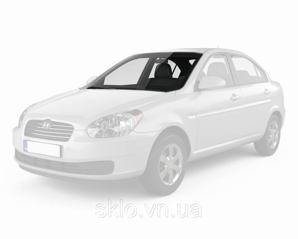 Лобове скло Hyundai Accent /Verna (2006-2011) /Хюндай Акцент /Верна, фото 1