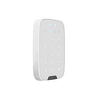 Бездротова сенсорна клавіатура Ajax KeyPad Plus white, фото 3
