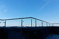 Огородження для даху з нержавіючої сталі та скла