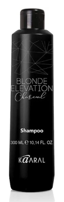 Kaaral Blonde Elevation Charcoal Чорний вугільний шампунь для освітленого волосся, 300 мл 1089