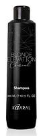 Kaaral Blonde Elevation Charcoal Черный угольный тонирующий шампунь для осветленных волос, 300 мл 1089