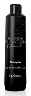 Kaaral Blonde Elevation Charcoal Чорний вугільний шампунь для освітленого волосся, 300 мл 1089